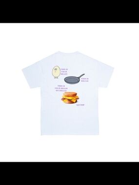Brain On Drugs BEC SS Tee - White - 1800 PARADISE NWOT SMALL